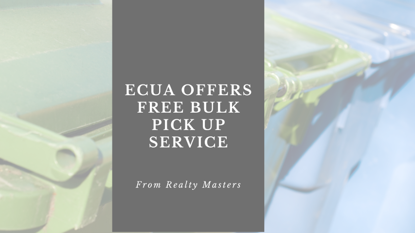 ECUA Offers Free Bulk Pick Up Service