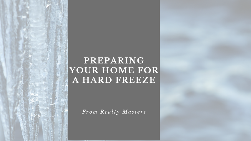 Preparing your home for a hard freeze
